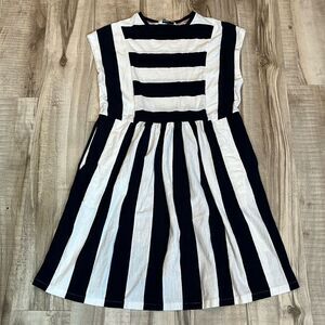 Boden wide vertical stripe dress size 4